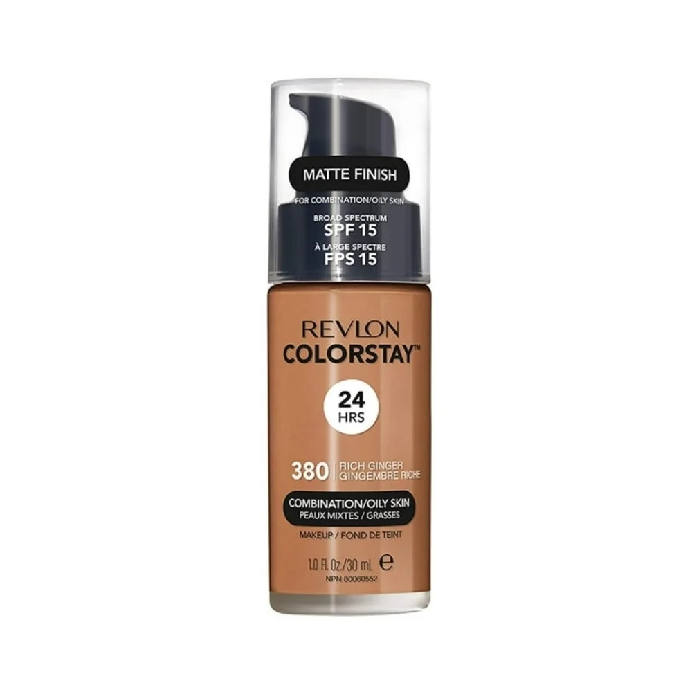 3 x Revlon Liquid Foundation Matte Finish Combo Oily Skin, 380 Rich Ginger